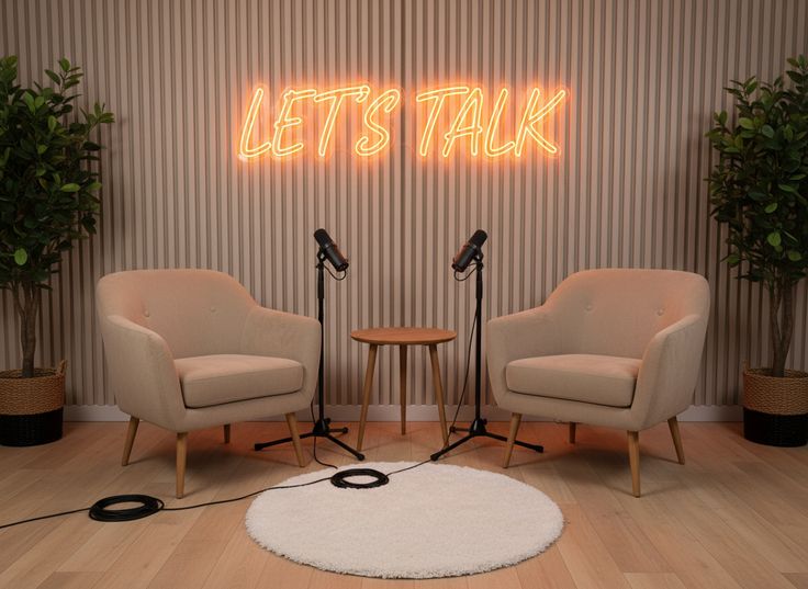podcast setup